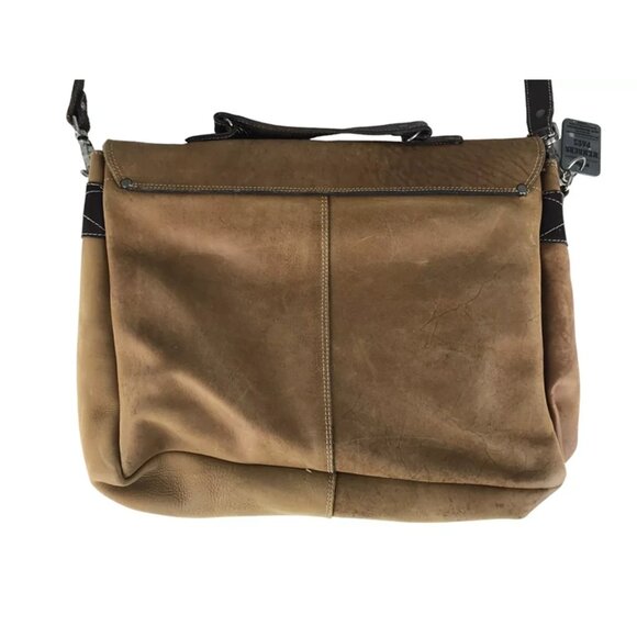 Rugby North America Unisex Adult Brown Leather Shoulder Strap Messenger Bag - Picture 7 of 11